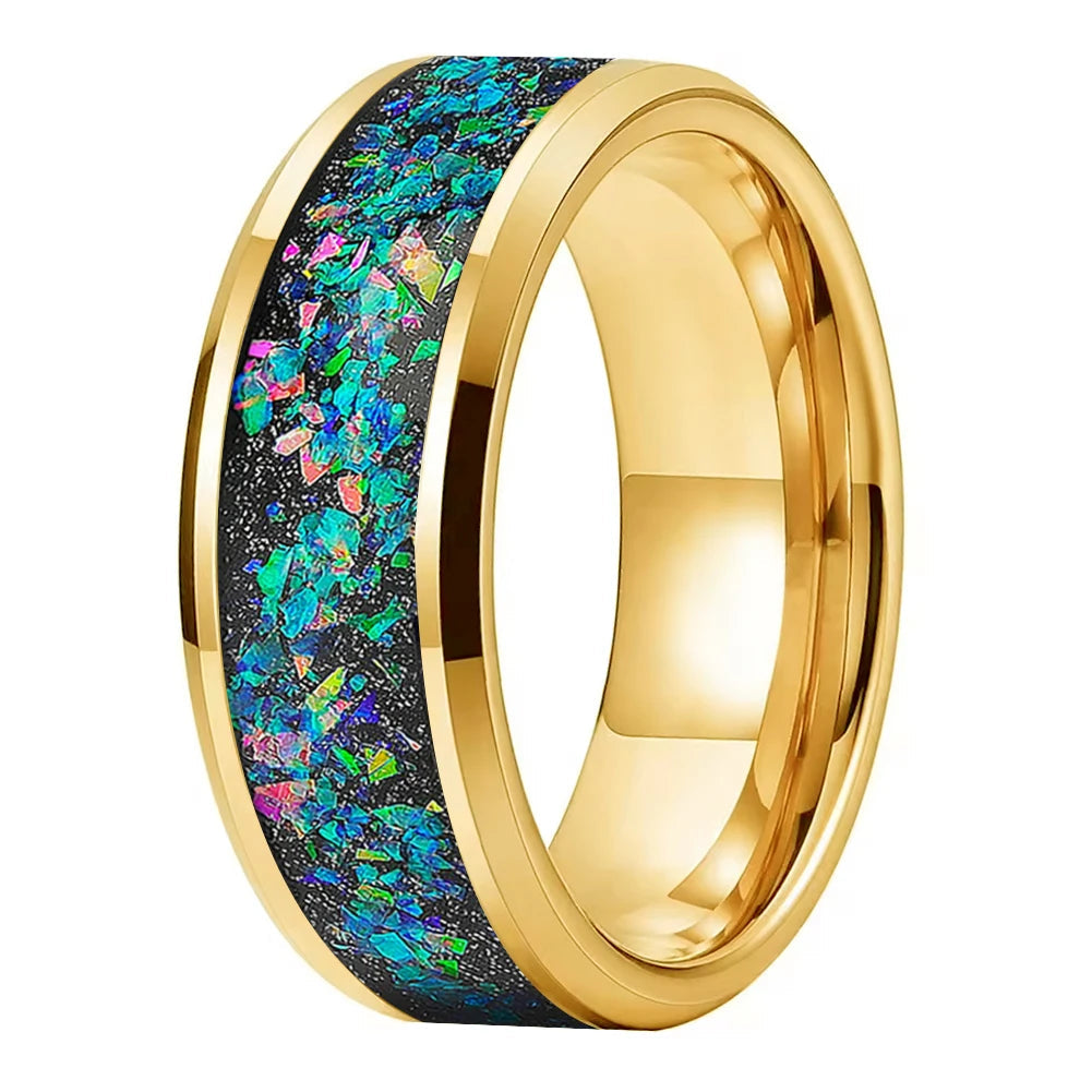 Galaxy Opal Tungsten Ring