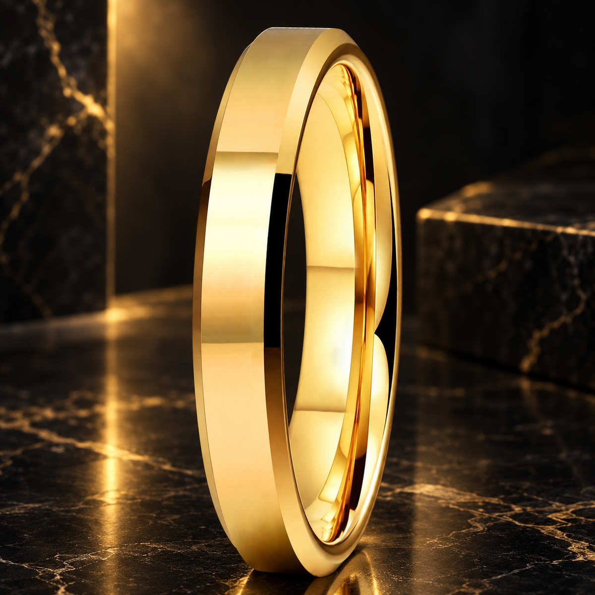 Gold Tungsten Rings