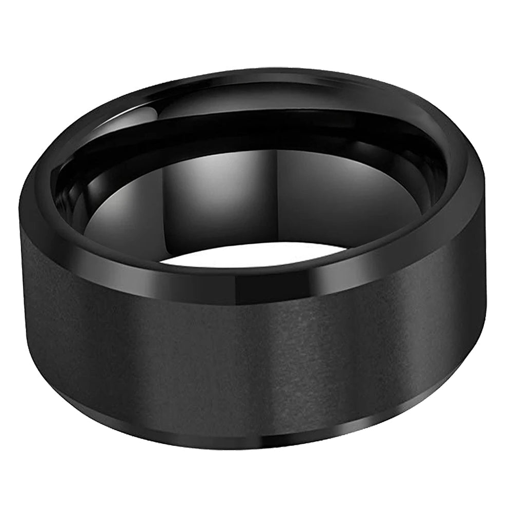 10mm Black Tungsten Ring
