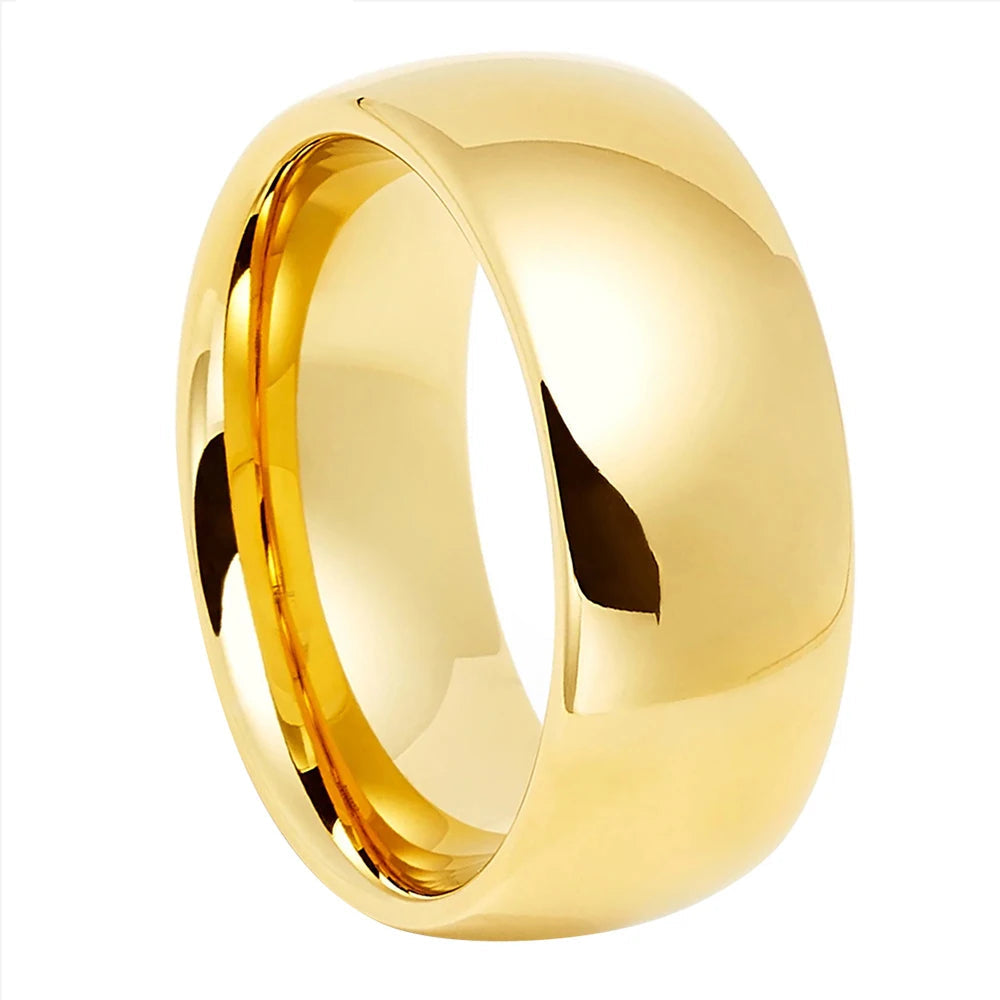 10mm Dome Polished Tungsten Carbide Ring