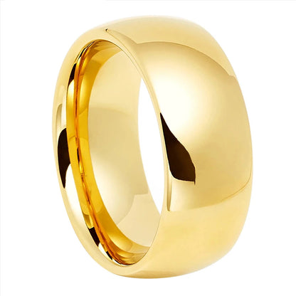 10mm Dome Polished Tungsten Carbide Ring