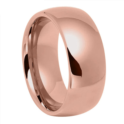 10mm Dome Polished Tungsten Carbide Ring