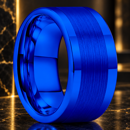 12mm Brushed Tungsten Wedding Band