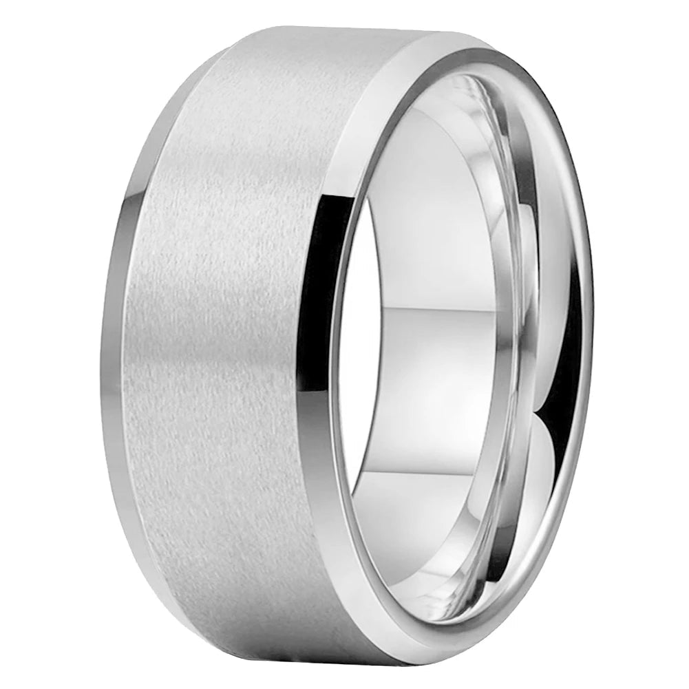 12mm Matte Tungsten Carbide Ring