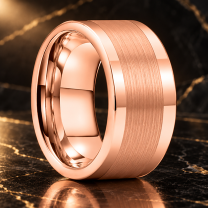 12mm Brushed Tungsten Wedding Band