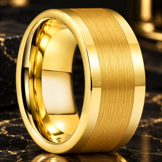 12mm Brushed Tungsten Wedding Band