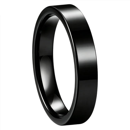 4mm Black Tungsten Ring