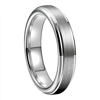 4mm Brushed Tungsten Carbide Ring — The Reed