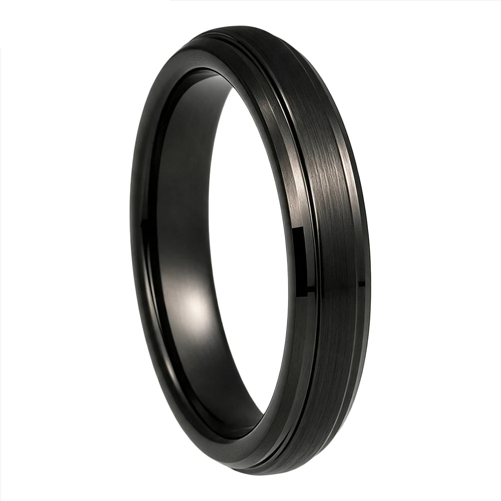 4mm Brushed Tungsten Carbide Ring — The Reed