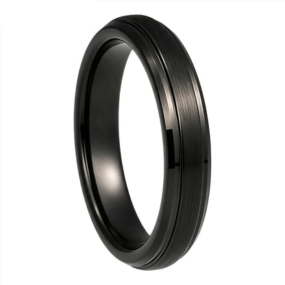 4mm Brushed Tungsten Carbide Ring — The Reed