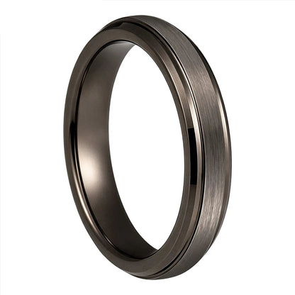 4mm Brushed Tungsten Carbide Ring — The Reed