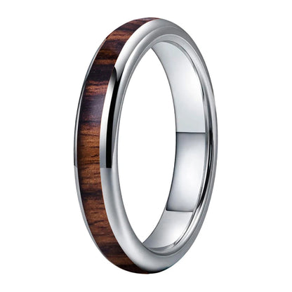4mm Tungsten Wood Ring