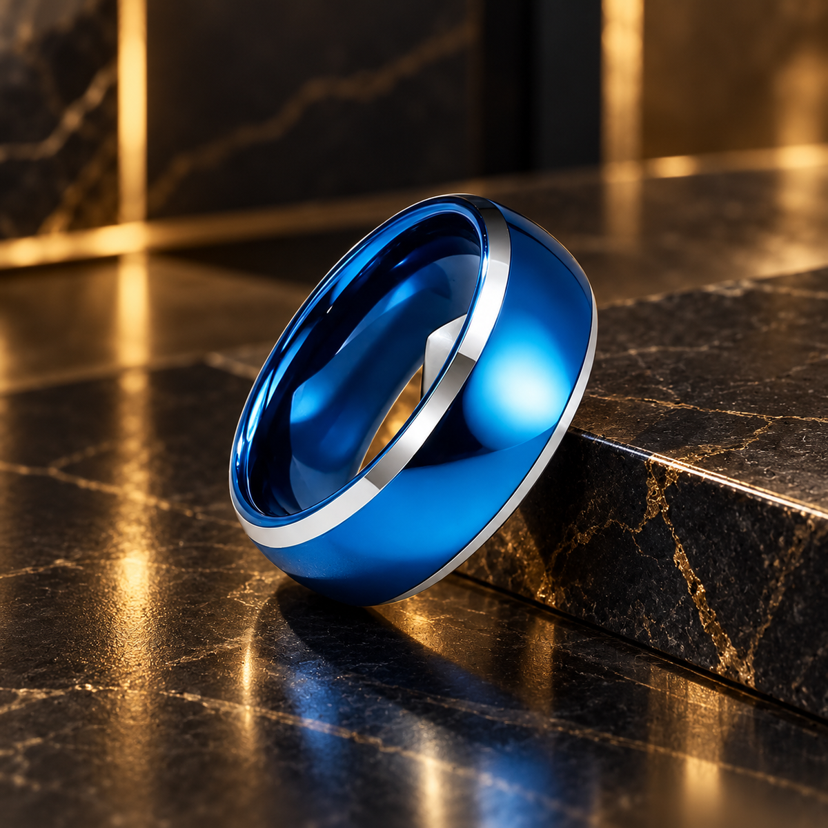 8mm Tungsten Carbide Wedding Band