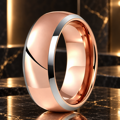 8mm Tungsten Carbide Wedding Band