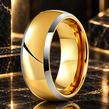 8mm Tungsten Carbide Wedding Band