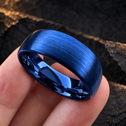 Men’s Blue Tungsten Wedding Ring
