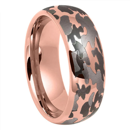 Camouflage Tungsten Carbide Wedding Ring