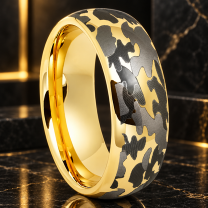 Camouflage Tungsten Carbide Wedding Ring