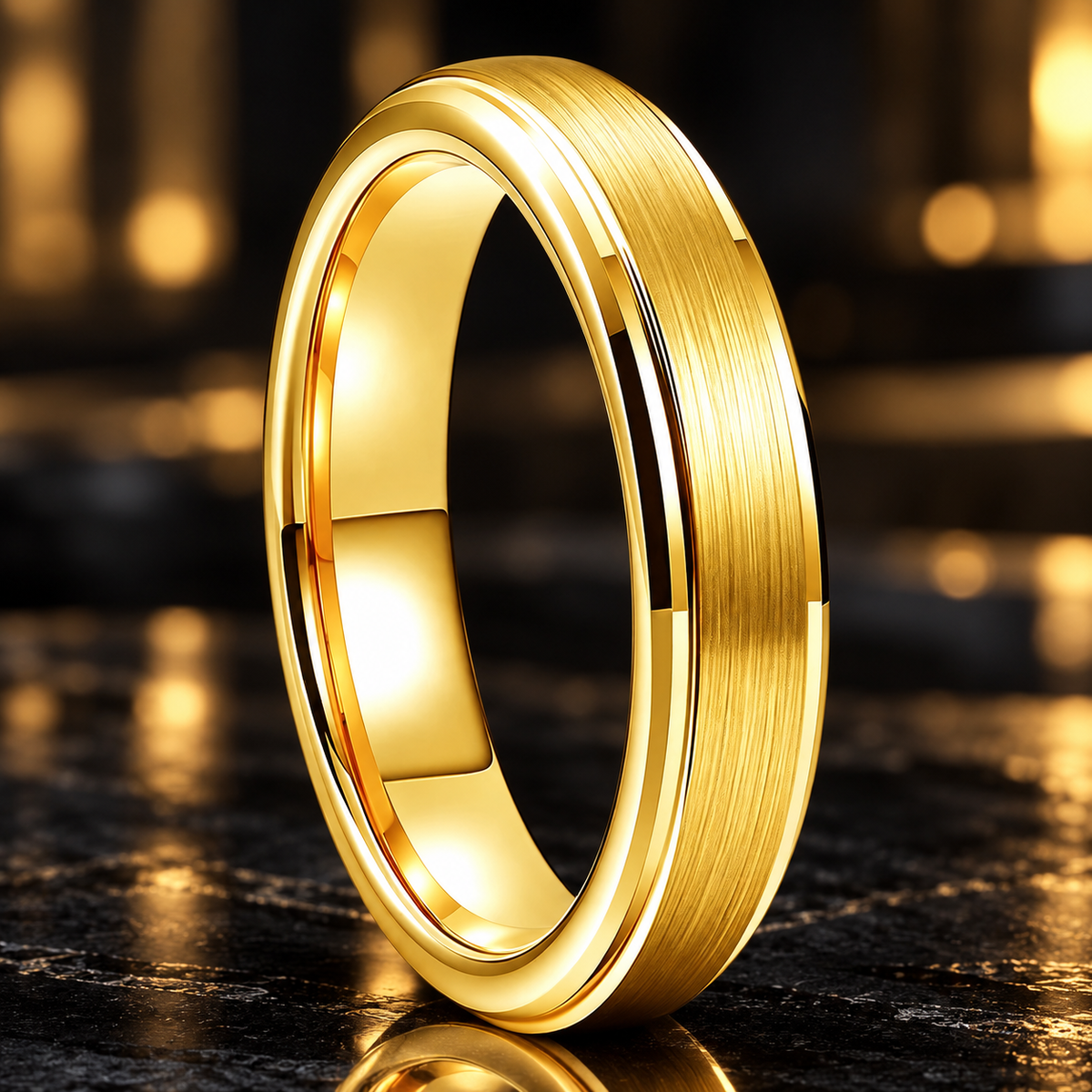 4mm Brushed Tungsten Carbide Ring — The Reed
