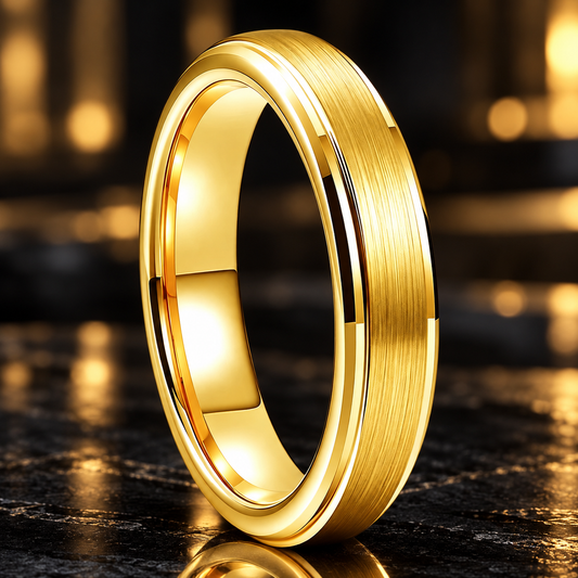 4mm Brushed Tungsten Carbide Ring — The Reed