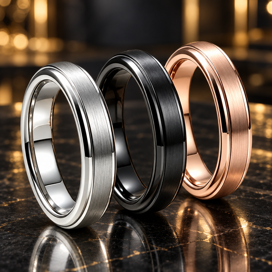 4mm Brushed Tungsten Carbide Ring — The Reed