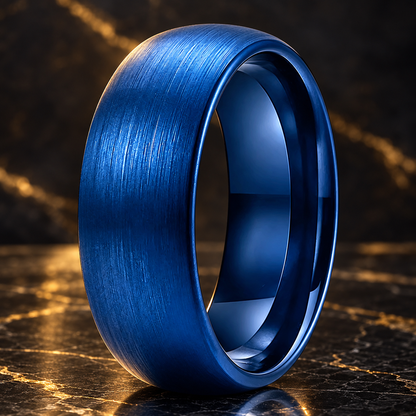 Men’s Blue Tungsten Wedding Ring 