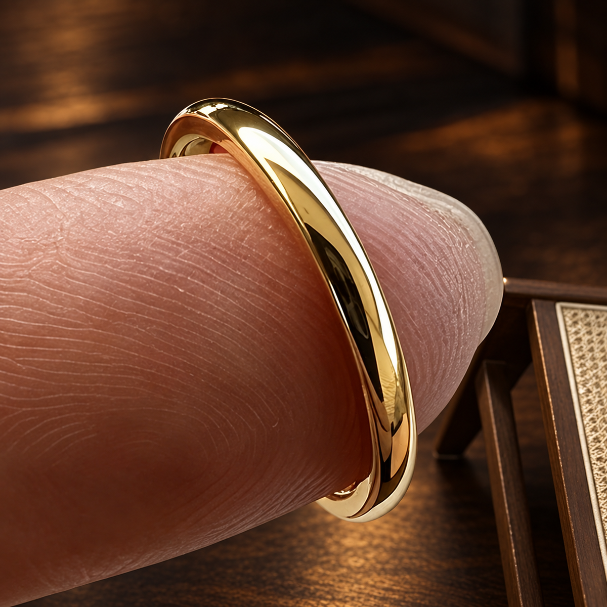 Women's Gold Tungsten Carbide Ring 