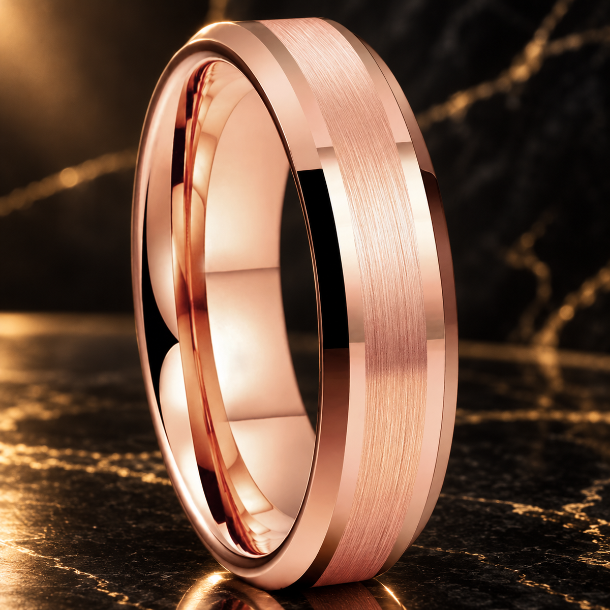 Polished Tungsten Wedding Band