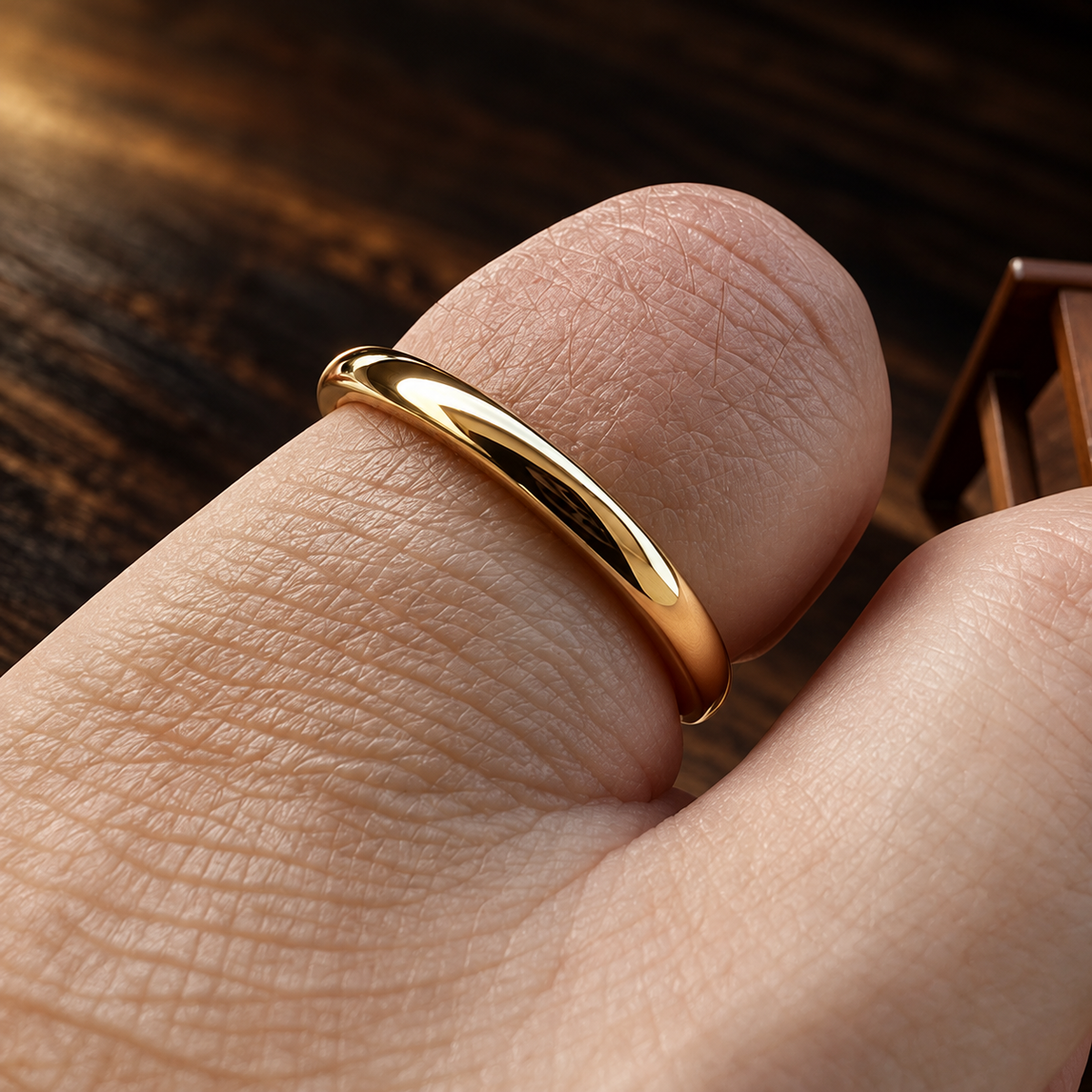 Women's Gold Tungsten Carbide Ring 