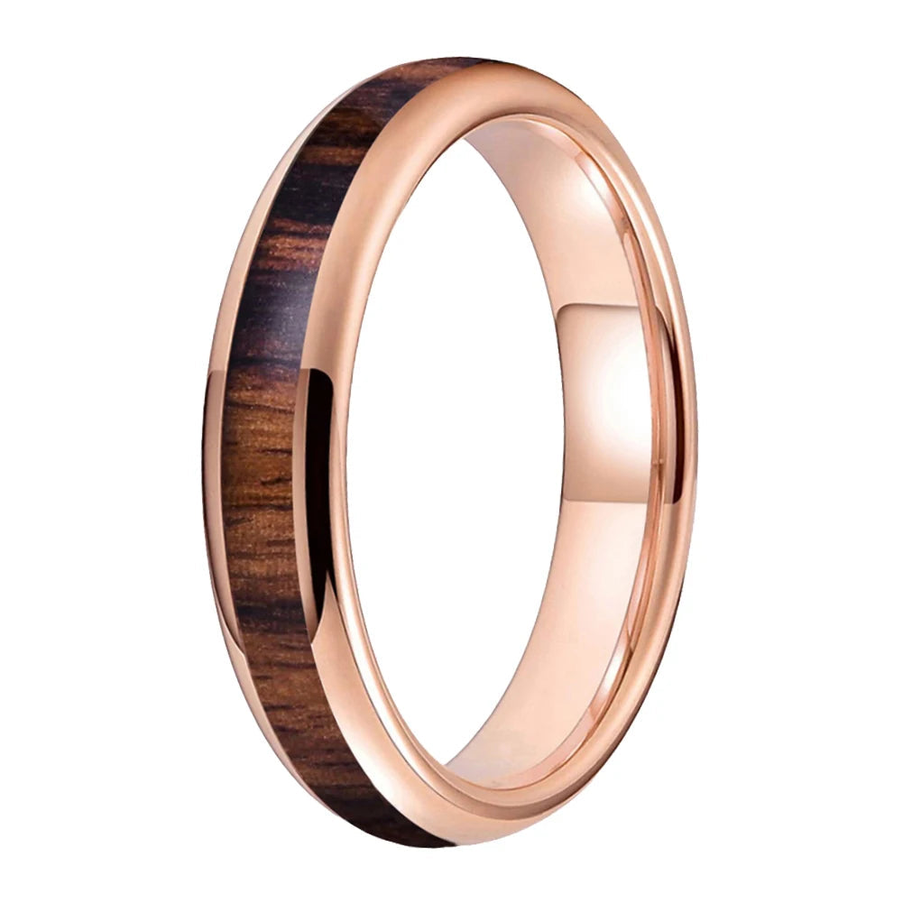 4mm Tungsten Wood Ring