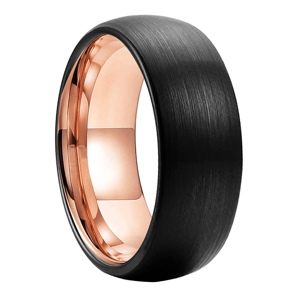Two-Tone Tungsten Carbide Wedding Band