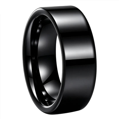 Tungsten Carbide Flat Wedding Ring