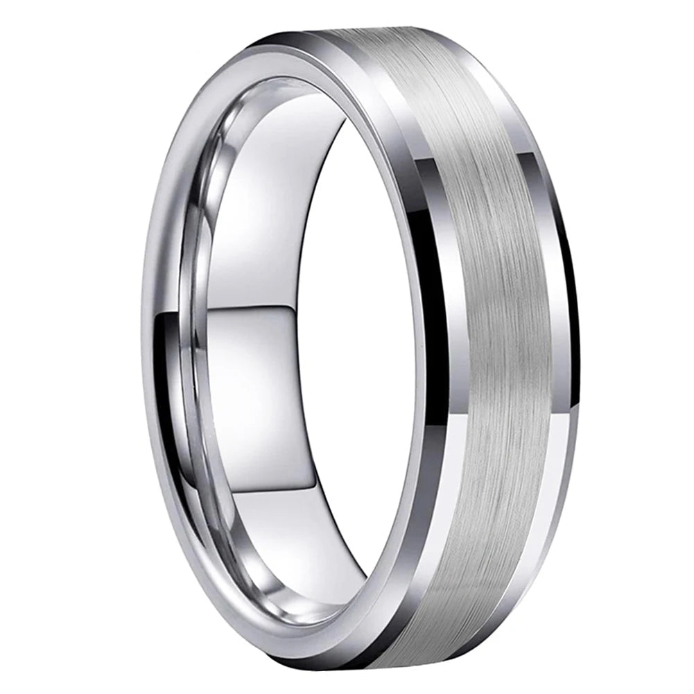 Polished Tungsten Wedding Band