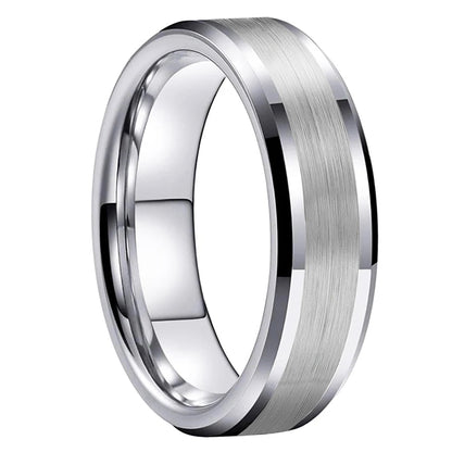 Polished Tungsten Wedding Band