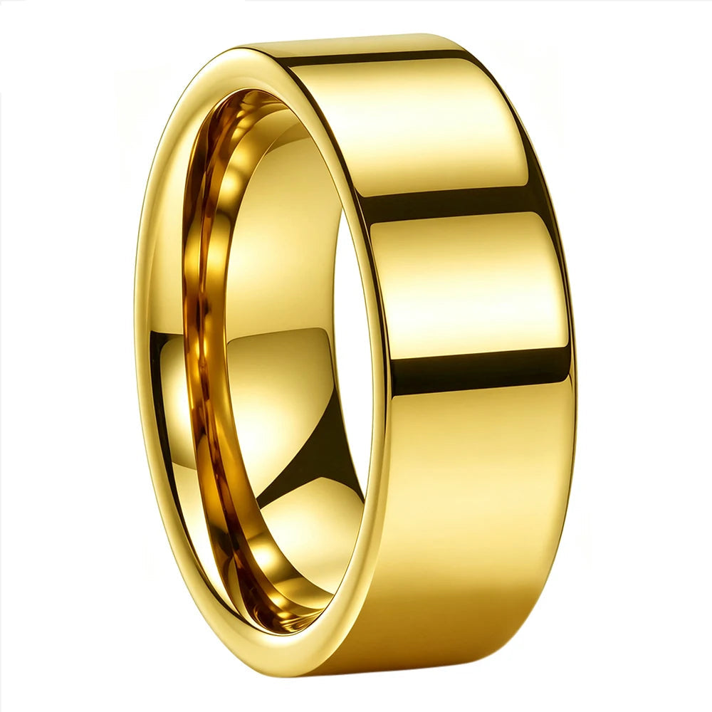 Tungsten Carbide Flat Wedding Ring