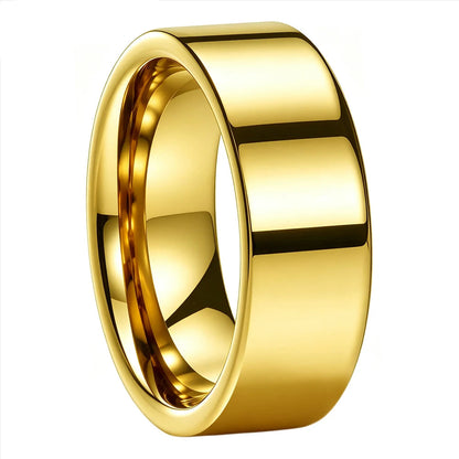 Tungsten Carbide Flat Wedding Ring