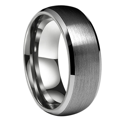 Tungsten Carbide Beveled Wedding Band