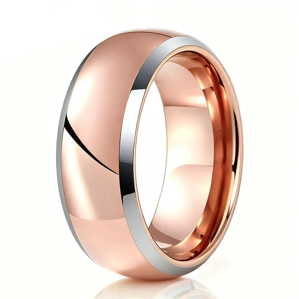 8mm Tungsten Carbide Wedding Band