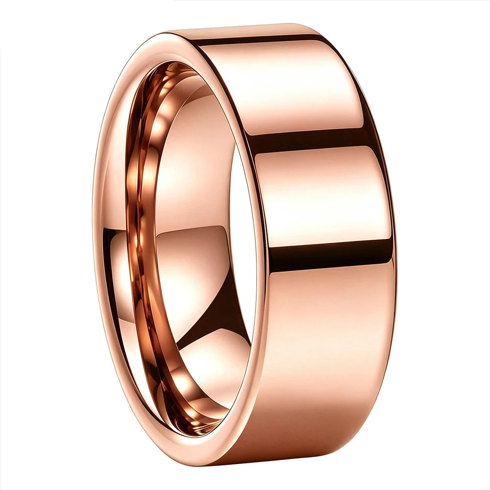 Tungsten Carbide Flat Wedding Ring