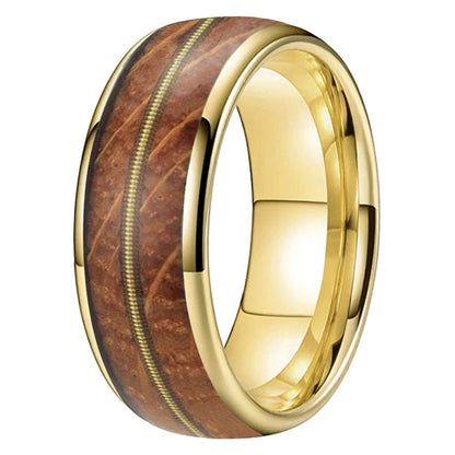 Whiskey Barrel Guitar String Wedding Band