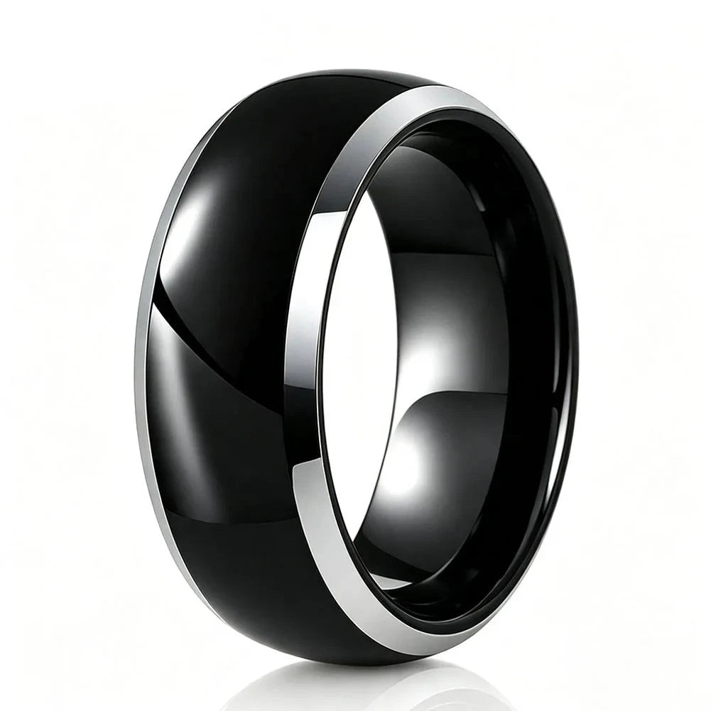 8mm Tungsten Carbide Wedding Band