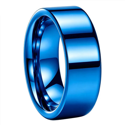 Tungsten Carbide Flat Wedding Ring
