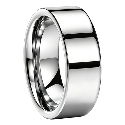 Tungsten Carbide Flat Wedding Ring