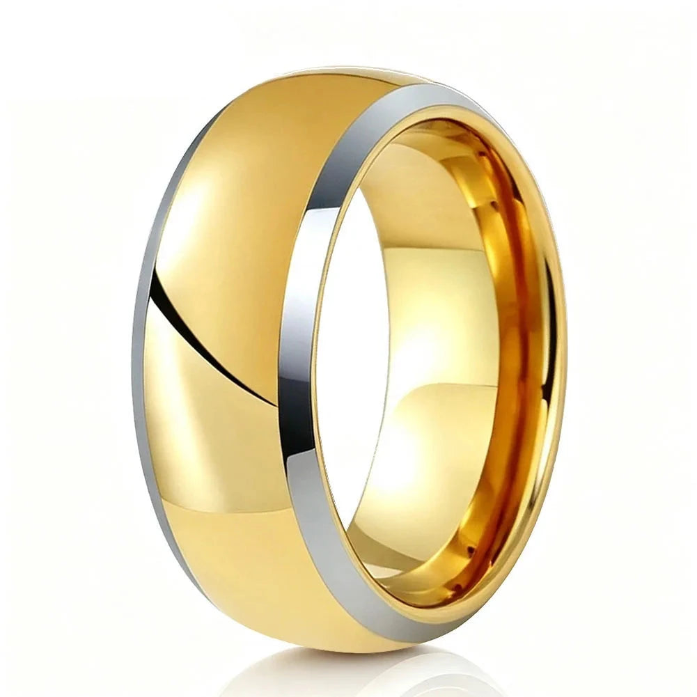 8mm Tungsten Carbide Wedding Band