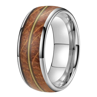 Whiskey Barrel Guitar String Wedding Band