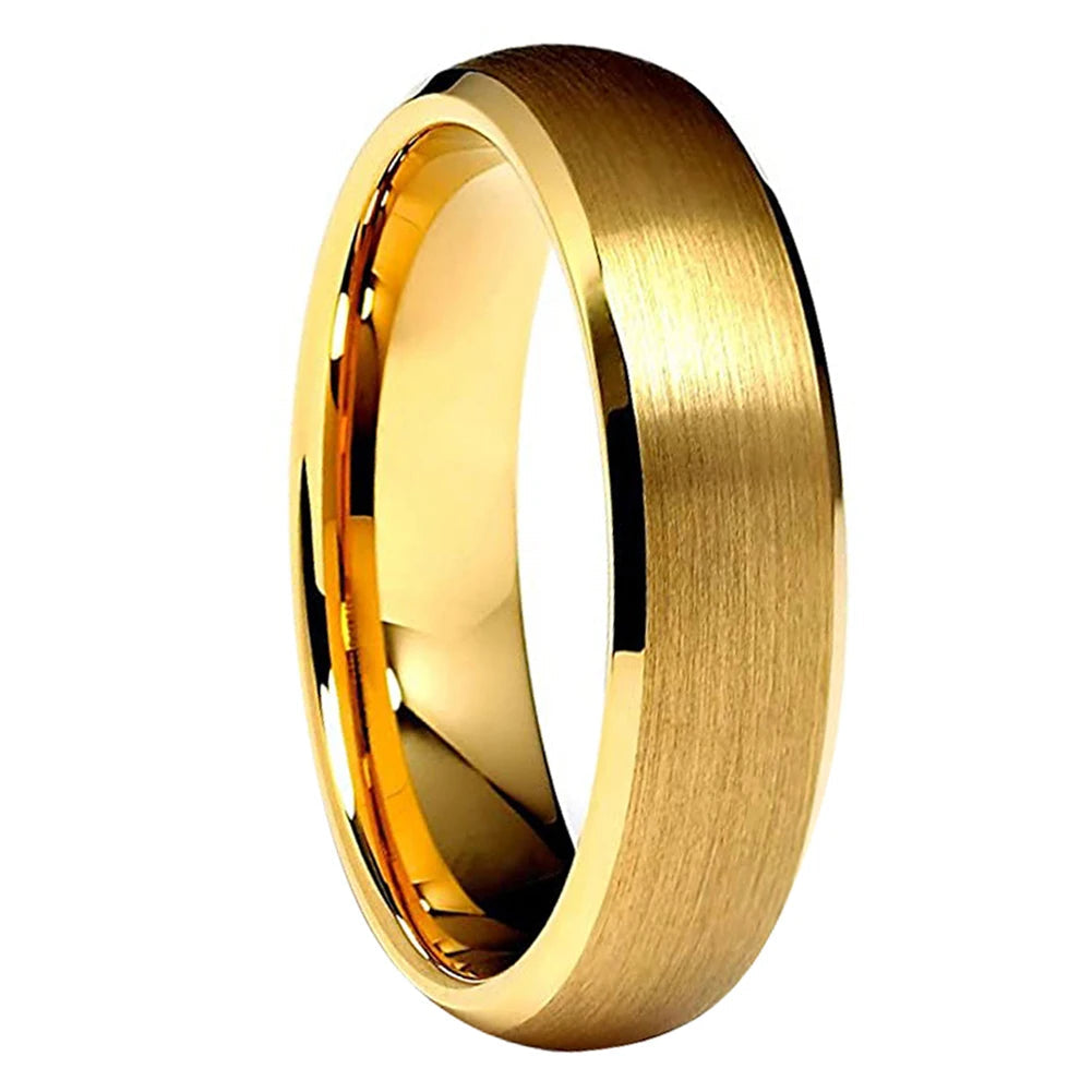 Tungsten Carbide Beveled Wedding Band