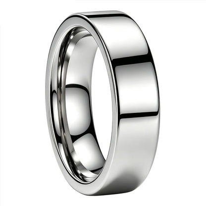 Tungsten Carbide Flat Wedding Ring