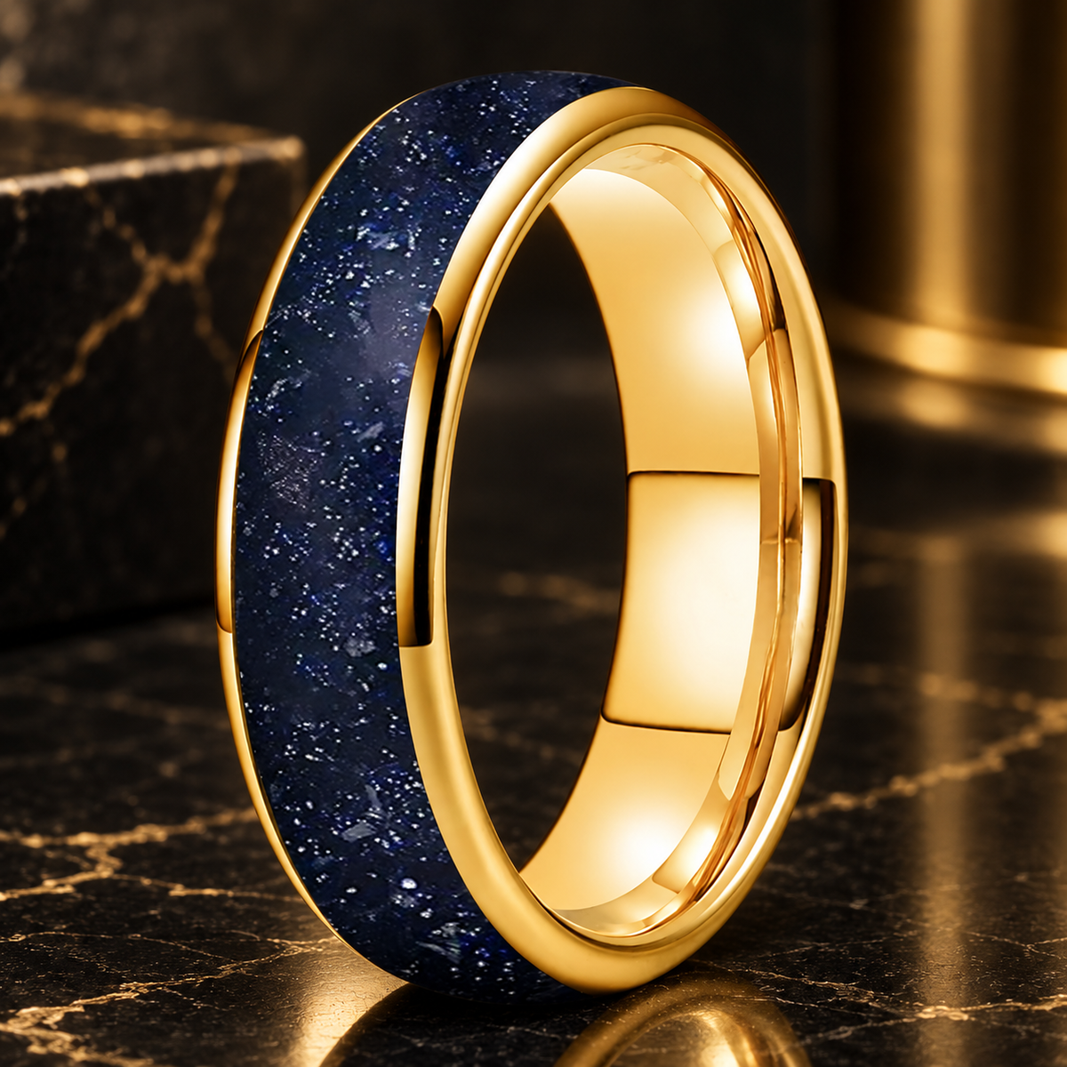 Tungsten Galaxy Ring