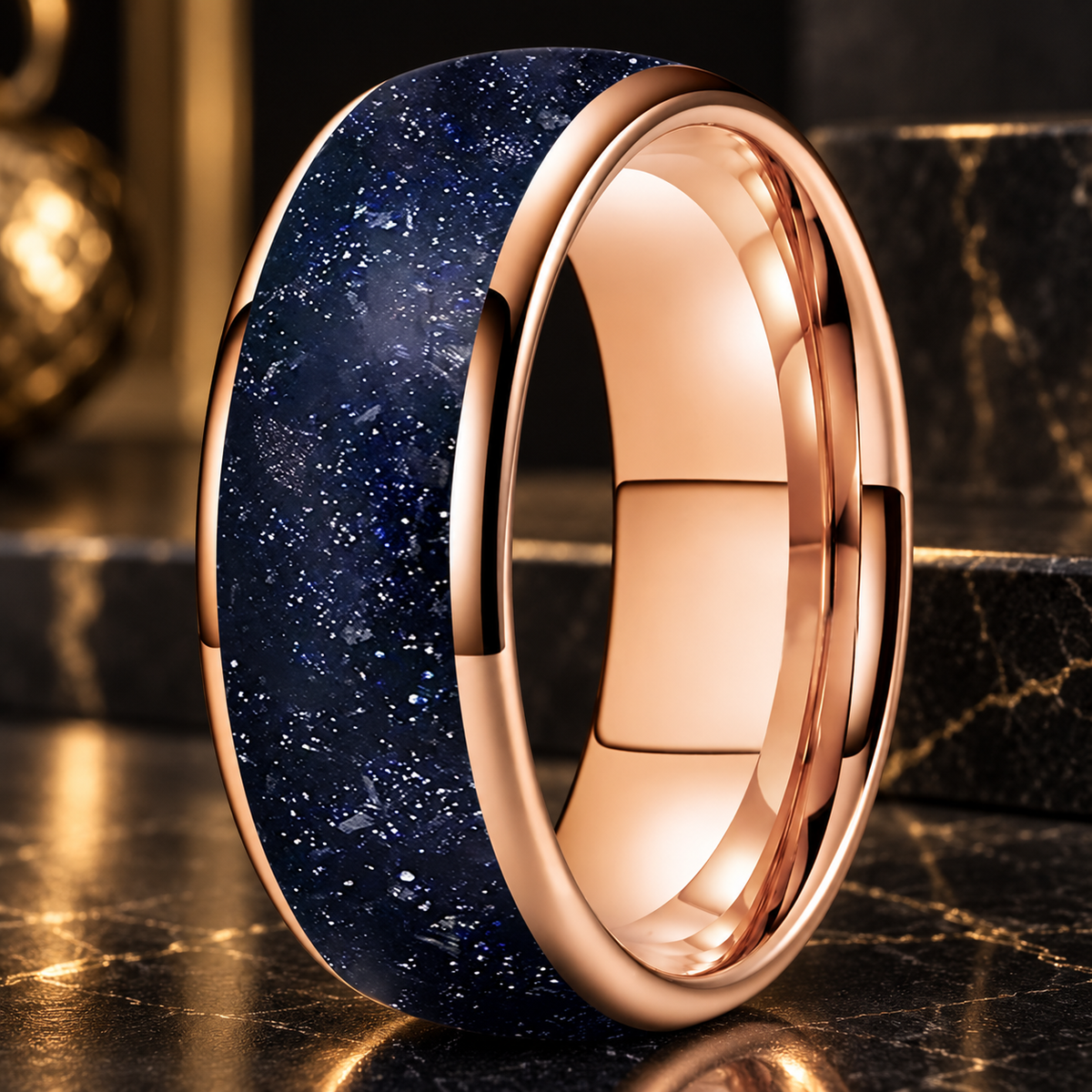 Tungsten Galaxy Ring