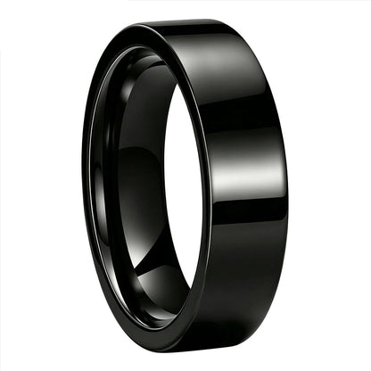 Tungsten Carbide Flat Wedding Ring